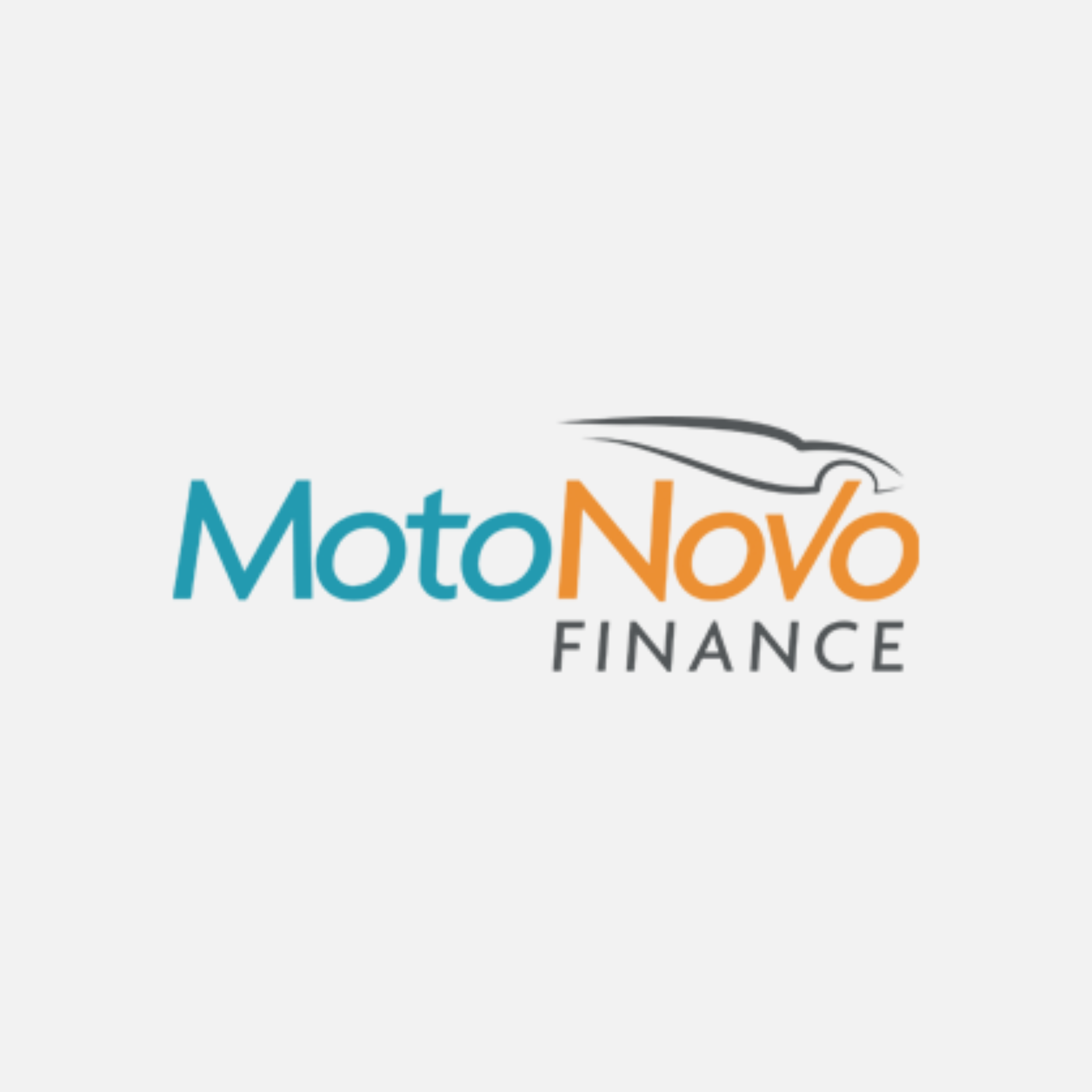 Motonovo Finance logo in blue and orange with stylised car graphic